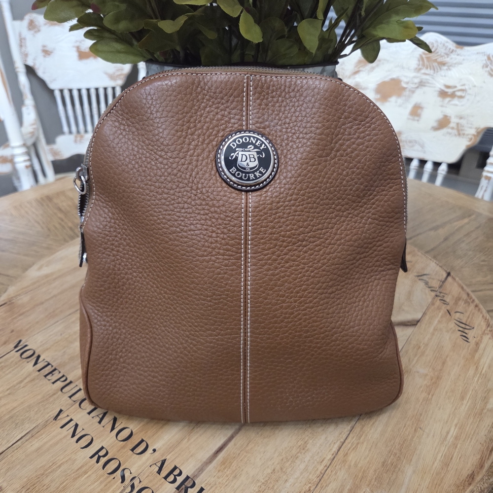 Dooney & Bourke Brown Leather Backpack